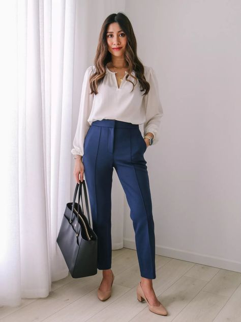 Office Formal Wear Women, Slacks And Blouse Outfits, Work Wear Outfits Classy, Office Wear Summer Women, Short Business Outfit, Summer Formal Wear Women, Relaxed Professional Outfits Women, Womens Slacks Outfits Classy, Work Summer Dress