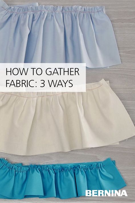 Gathering Fabric, Gather Fabric, Diy Fabric Crafts, Cord Ends, Quilting Techniques, Straight Stitch, The Funny, Sewing For Beginners, Creative Outlet