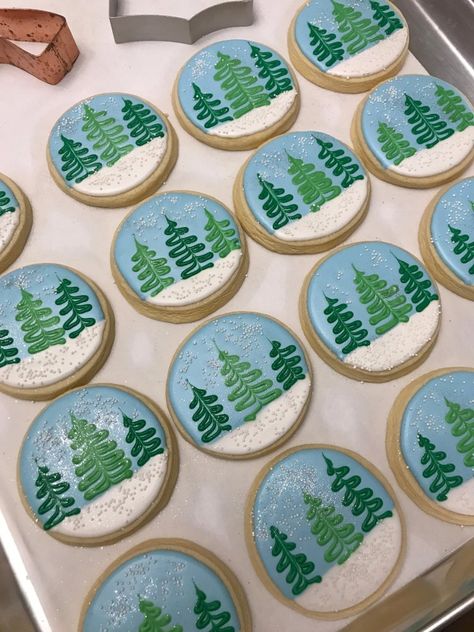 Bakesale Ideas, Snow Globe Cookies, Seasonal Cookies, Globe Cookies, Winter Snow Globe, Christmas Sugar Cookies Decorated, Winter Cookies, Cookie Decorations, Cute Christmas Cookies