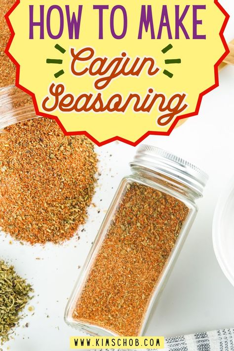 Make Your Own Cajun Seasoning, Cajun Seasoning Recipe Easy, Cajun Spice Recipe, Cajun Seasoning Recipe, Recipes Grilling, Protein Veggies, Homemade Cajun Seasoning, Cajun Spice, Cooking Substitutions