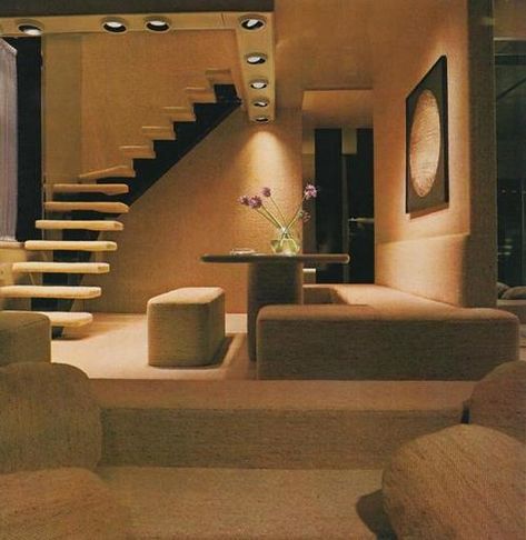 Timothy Sumer - Photography New York apartments from the October 1978 Architectural Digest... Nyc Apartment Aesthetic, 90s Interior, 70s Interior Design, 80s Interior Design, 80s Interior, 70s Interior, Retro Interior Design, 70s Home, 70s Home Decor