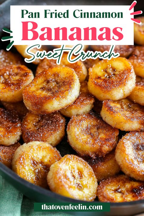 Dessert Ideas With Bananas, Chinese Fried Bananas, How To Cook Bananas, Quick Easy Healthy Appetizers, What To Make With Bananas Easy Recipes, Healthy Dessert Treats, Pan Fried Cinnamon Bananas, Banana Vegan Dessert, Frying Pan Desserts