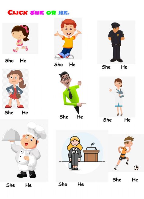 He And She, Teaching Pronouns First Grade, Subject Pronouns Worksheet Grade 1, Subject And Object Pronouns Worksheets, Worksheet On Pronoun For Class 3, Worksheet Of Pronouns For Class 1, Kinds Of Pronouns Worksheet, English Language Learning Activities, Pronoun Activities