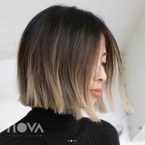 Partial Balayage, Ash Brown Hair Color, Short Ombre Hair, Ash Brown Hair, Brunette Color, Short Hair Balayage, Ash Brown, Ombre Hair Color, Light Brown Hair