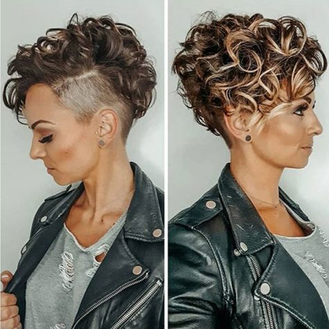 Hairstyle Youtube, Curly Pixie Cuts, Shorthair Hairstyles, Short Curly Haircuts, Haircuts For Curly Hair, Curly Hair Women, Curly Bob Hairstyles, Penteado Cabelo Curto, Short Haircut