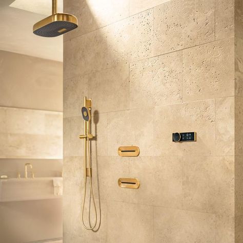 CES 2023 News: Kohler Launches Smart Bathroom and Kitchen Devices to Enhance Wellness Color Bathroom Design, Kohler Bathroom, Dream Shower, Luxury House Interior, Roller Design, Shower Controls, Bathtub Doors, Bali Villa, Smart Bathroom