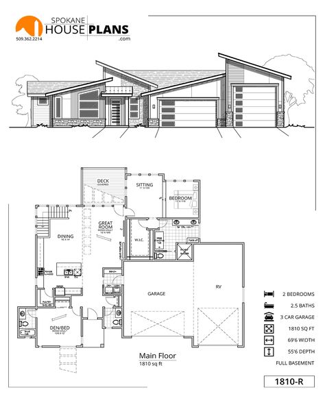 4 Bedroom House Plans South Africa, Skillion Roof House Plans, Floorplan House, House Plans South Africa, Butterfly Roof, Modern House Floor Plans, Bungalow Floor Plans, Affordable House Plans, House Roof Design