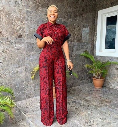 african fashion women clothing, African women design, African women design Ankara, Ankara designs Jumpsuits For Women Ankara, Ankara Styles For Slim Ladies, Styles For Slim Ladies, Best Ankara Styles, Simple Jumpsuit, Ankara Jumpsuit, African Print Jumpsuit, 2piece Outfits, Best African Dresses