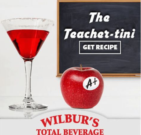 The “Teacher-tini” | Wilbur's Cocktail of the Week | Fort Collins Teacher Themed Cocktails, Teacher Cocktails, Apple Schnapps, Drinks Party, Cocktail Ideas, School Week, Teacher Conferences, Parent Teacher Conferences, Labor Day Weekend