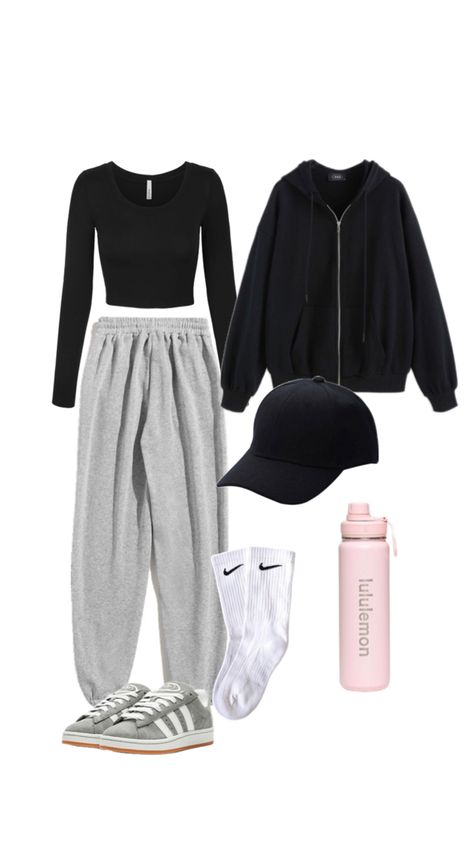 Outfit Campus, Soft Girl Aesthetic, Grey Outfit, Physical Education, Soft Girl, School Outfits, Physics, Cute Outfits, Education