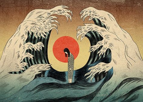 Adjective Project, Art Japonais, Art Et Illustration, Ukiyo E, Japanese Prints, Woodblock Print, Art Abstrait, Japanese Art, Art Inspo