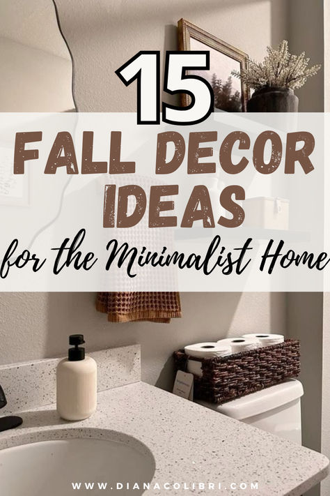 Casual Home Decor Ideas, Fall Decor No Pumpkins, Fall Decor Ideas For The Home Minimalist, Simple Fall Decorating Ideas, Classic Fall Decor Ideas For The Home, Modern Minimalist Fall Decor, Tall Decor Ideas, Affordable Fall Decor, Minimal Fall Decor Ideas