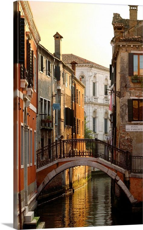 Italy, Veneto, Venice, Typical canal Wall Art, Canvas Prints, Framed Prints, Wall Peels | Great Big Canvas Venice House, Photography Elements, Venice Architecture, Venice Photography, Italy Architecture, Italy Street, Italy Landscape, Venice Canals, European Architecture