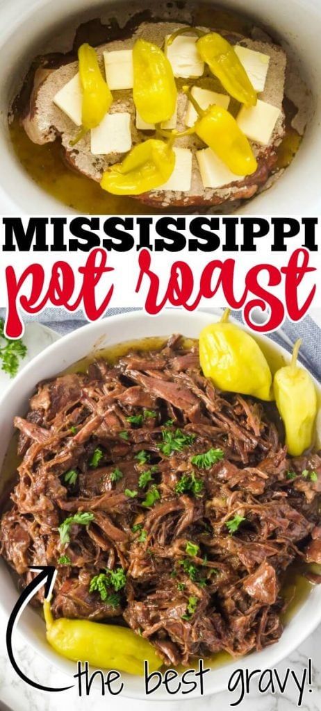 Robin Chapman Mississippi Roast, Mississippi Pot Roast Gravy, Dinner Ideas Cold, Crockpot Meals For A Crowd, Mississippi Roast Recipe, Crockpot Roast Recipes, Pot Roast Crock Pot Recipes, Mississippi Roast, Crockpot Dinners