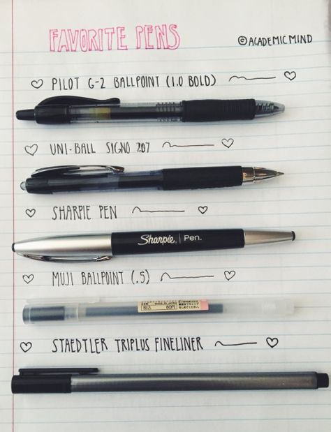 Bullet Journal Collections, Sharpie Pens, Study Stationery, School Organization Notes, Pretty Notes, Notes Inspiration, Cute School Supplies, Best Pens, School Study Tips