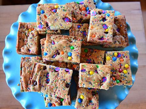 Cake Mix Bars Recipe | Ree Drummond | Food Network Pioneer Woman Desserts, Tailgate Desserts, Cake Mix Bars, Ree Drummond Recipes, Cake Mix Cookie Bars, Vanilla Cake Mixes, Cake Bars, Ree Drummond, Cake Mix Recipes