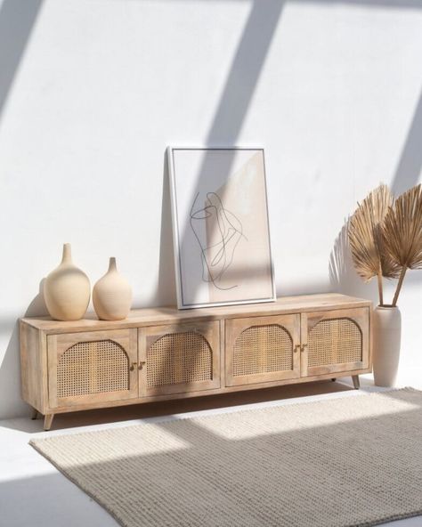 Featuring arch patterns, rattan, and mango wood, our 'LEVI' media console offers a blend of trendy design and cozy interior vibes. Crafted from mango wood, this console is beautifully accented with rattan doors showcasing elegant arch designs. Experience the perfect fusion of warmth and style with 'LEVI' Tap to explore it further 👆🏻 Arch Designs, Rattan Doors, Primitive Home, Cozy Interior, Media Console, Mango Wood, Console Table, Tap, Arch