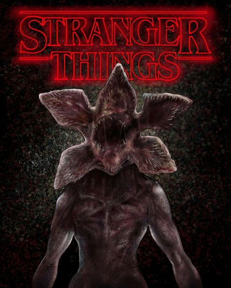 Demogorgans Stranger Things, Demo Dog Stranger Things, Demogorgon Painting, Demon Gorgon Stranger Things, Stranger Things Demogorgon, Demogorgon Stranger Things, Stranger Things Logo, Stranger Things Poster, Stranger Things 3