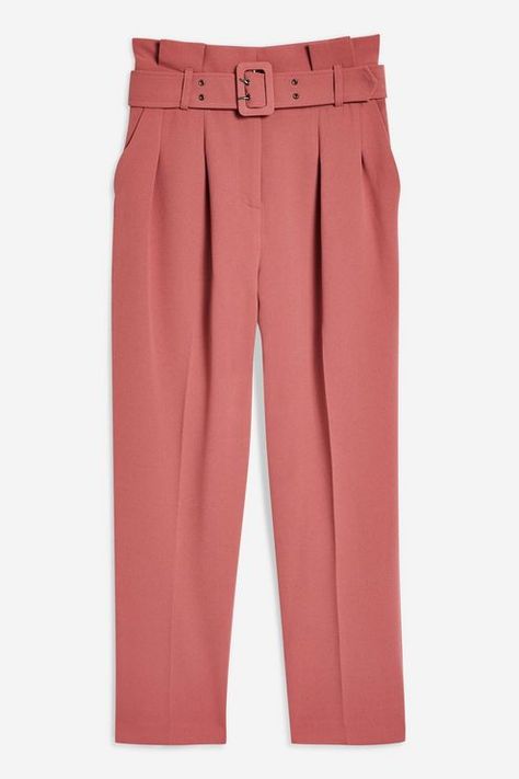 Belted Trousers, Peg Trousers, Womens Pants Design, Mix Match Outfits, Trousers Details, High Waist Fashion, Black Trousers, Topshop Outfit, Pleated Pants