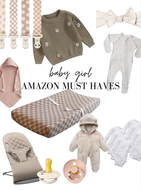 Amazon Baby Girl Must Haves!! Follow my shop @emmamanning on the @shop.LTK app to shop this post and get my exclusive app-only content! #liketkit #LTKGiftGuide #LTKhome #LTKbaby @shop.ltk Postpartum Amazon Must Haves, List Of Baby Items Needed New Moms, Amazon Registry Baby, Baby Girl Registry, First Trimester Must Haves Products, Target Baby Registry, Baby Girl Essentials, Amazon Baby, Baby Girl Room