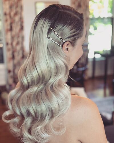 31 Stunning Side Hairstyles For Your Wedding Side Swept Long Hair Wedding, Side Pinned Hairstyles Curls, Side Barrette Hairstyles Wedding, Formal Side Hairstyles Tutorials, Side Swoop Wedding Hairstyles, Side Swept Hair With Clip, Deep Side Part Hollywood Waves, Off To The Side Hairstyles, Formal Hairstyles For Long Hair Side Part