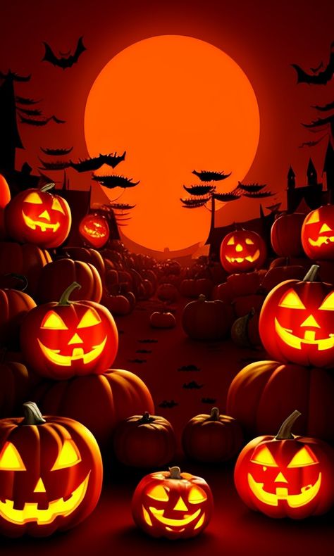 Pumpkin gang with jackles gang with shiny moon light image Halloween Lock Screen, Spooky Backgrounds, Halloween House Decor, Halloween Iphone Wallpaper, Imvu Backgrounds, Friends Cross Stitch, Facts About Halloween, Spooky Background, Vintage Halloween Art