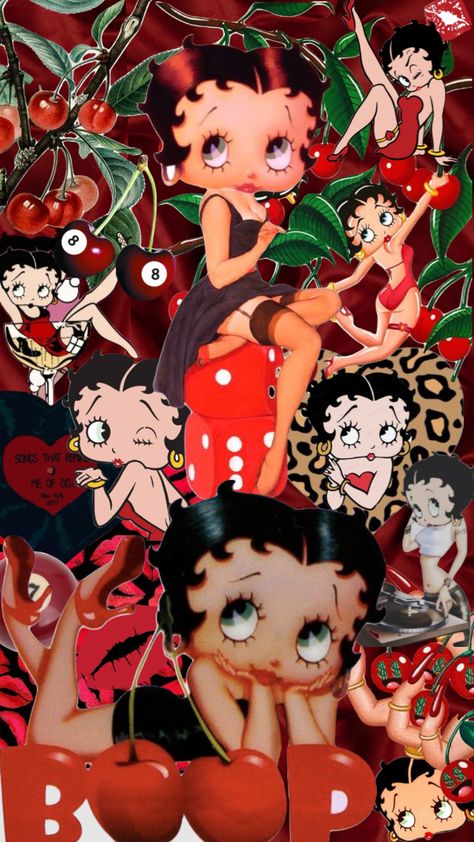 #myfirstshuffle Betty Boop Collage, Photoshoot Collage Ideas, Cartoon Collage Wallpaper, Betty Boop Background, Betty Boop Photo Shoot, Betty Boop Aesthetic Wallpaper, 21 Photoshoot, Doodle Bob, Guy Pics