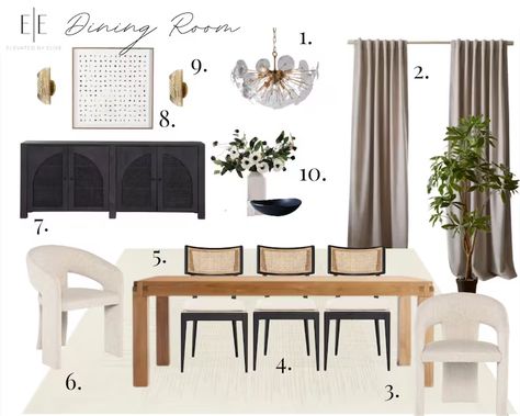 Mood Board Room Design Interior Design Interior Decorating - Etsy Modern Glam Dining Room, Board Room Design, Modern Classic Dining, Glam Dining Room, Glam Dining, Board Room, Modern Glam, Dining Room Inspiration, Design Board