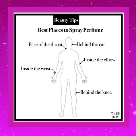 How to spray perfume. Smell good all day How To Smell Good All Day At Work, What To Use To Smell Good All Day, Smell Sweet All Day, How To Smell Like Vanilla Tips, How To Make Yourself Smell Good All Day, How To Smell Fruity All Day, Hacks To Smell Good All Day, How To Stay Smelling Fresh All Day, How To Smell Nice All Day