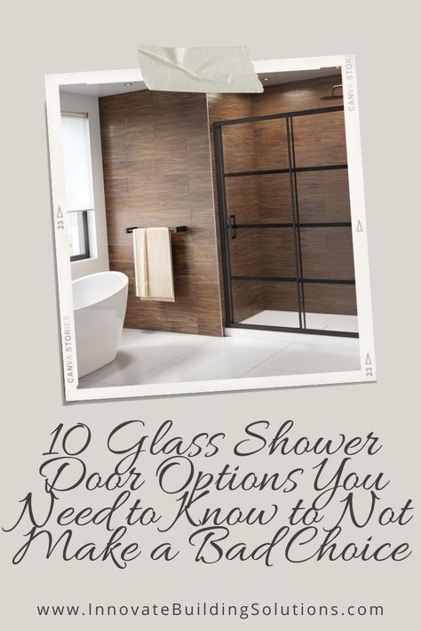 Do you need A glass shower door for your steam shower? Find out here! | Innovate Building Solutions | Shower Remodel | Shower Enclosures | Bathroom Remodel #GlassShowerDoors #ShowerDoors #FramedGlassShowerDoors Shower Door Options, Glass Block Shower Wall, Industrial Chic Home, Clear Glass Shower Door, Shower Replacement, Glass Block Shower, Glass Shower Wall, Shower Door Designs, Glass Blocks Wall