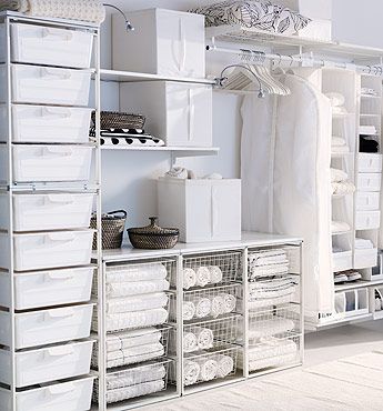 Antonius system, Ikea's least expensive clothing storage system. Algot Ikea, Windowless Room, Clothes Storage Systems, Ikea Deco, Ikea Laundry, Ikea Algot, Clothing Rack Bedroom, Storage Solutions Closet, Ikea Closet