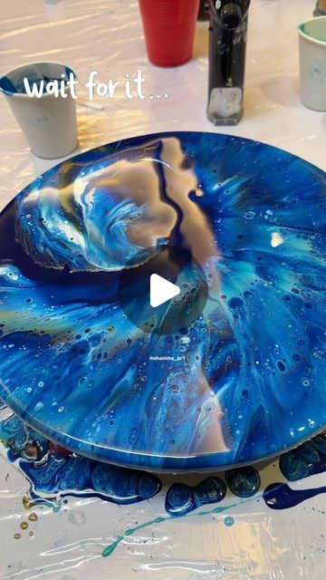 Mohanima - Art By Rakhi Jha on Instagram: "Here is another resin wave for you…  #waveart #resinpour #resinwork #resinpainting #resinobsession #resinandwood #resincast #resinartist" Resin Pouring Art, Resin Painting Ideas, Epoxy Tray Ideas, Canvas Resin Art, Resin Pour Art, Diy Resin Painting, Resin Art Ideas, Resin Works, Resin Art Canvas