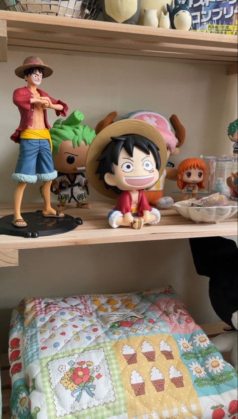 one piece, anime, manga One Piece Room Decor Anime, One Piece Manga Collection, One Piece Bedroom, One Piece Room, Shoujo Life, Vibey Room Aesthetic, One Piece Anime Manga, One Piece Collection, Vibey Room