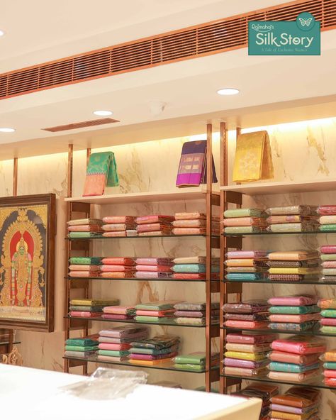 Discover our exclusive saree collection in-store. Shop your favorites now!

Website: www.rajmahalsilks.com
WhatsApp: 7200333333 / 7200111111 Saree Botique Interiors, Saree Showroom, Botique Interiors, Fashion Store Design, Boutique Designs, Ethnic Design, September 19, Shop Ideas, Boutique Design