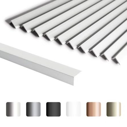 Sunwings 36" x 0.25" Metal Edge Trim | Wayfair Tile Edge Trim, Subway Backsplash, Peel And Stick Tiles, Tape Wall, Stick Tiles, Peel And Stick Backsplash, Smart Tiles, Stick Backsplash, Tile Edge