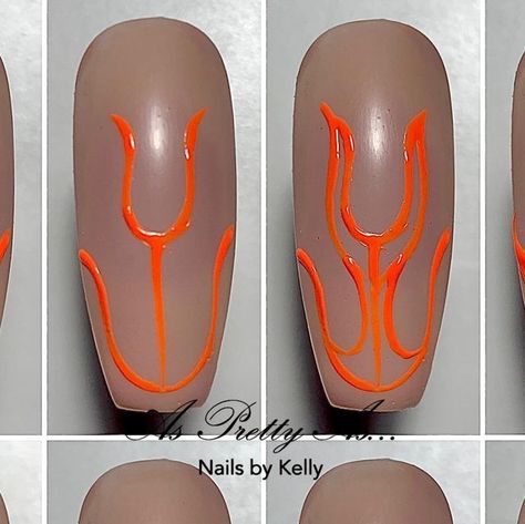 Kelly Scothorn on Instagram: "Flaming Hot 🔥   Seeing as it’s gotten a bit warmer today and things are hotting up, I thought I’d repost these flame nails…  Sometimes doing flames can be tricky, but if you break them down, it can make it a little easier.   Are flames your nemesis? Do you dread it when a client asks for them? Dread no longer…. Save this for inspo and practise later 🔥🔥  #asprettyas_nailsbykelly #flames #flamenails #flamenailart #hotnails #magpiebrandpartner #magpiebeauty #scratchmagazine💅🏻 #asprettyas_nailsbykelly #nailsnailsnails #stepbystepnailart #stepbystepnails #handpaintednailart   @magpiebeautyusa @magpie_education @scratchmagazine @mk_manikur @mk_nogti_design @best_nail_art_school @ru_nails_master @secret_manikur @nails_by_steps @nail_masters_mk" Printable Nail Art, Flame Nails, Flame Nail Art, Flaming Hot, Painted Nail Art, Hot Nails, Fire Nails, Easy Nail Art, Cool Nail Art