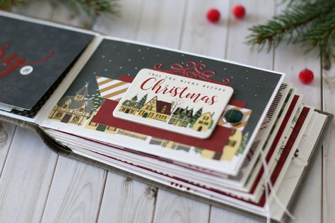 Christmas mini book - Scrapbook.com Scrapbooking Design, Interesting Crafts, Instax Mini Album, Christmas Photo Album, Christmas Mini Albums, Christmas Scrapbook Pages, Christmas Scrapbook Layouts, Daily Ideas, Christmas Craft Fair