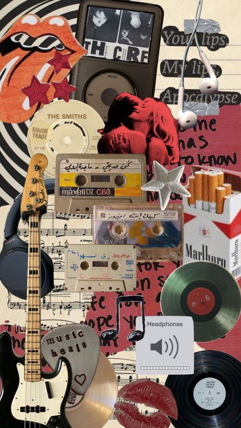 #music #moodboard #collage #aesthetic #thesmiths #musicshuffle #tvgirl #thecure Songs Collage Wallpaper, Collage Wallpaper Music, Rock Music Collage, Music Mood Board, Music Collage Wallpaper, Concert Collage, Band Collage, Collage Music, Wallpaper Crafts