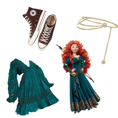 Brave Inspired Outfits, Merida Disneybound, Outfit Core, Ideas Disfraz, Merida Costume, Merida Cosplay, Merida Disney, Halloween Costumes For Teens Girls, Disney Princess Outfits