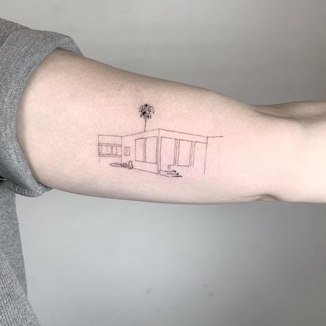 Grandma’s house . . #lineart #linetattoo #lineworktattoo #linework #lineworkart #lineworkers #fineline #finelinetattoo #finelinetattoos… | Instagram Fine Line House Tattoo, Hen Tattoo, House Tattoo, Fineliner Art, Single Needle Tattoo, Line Work Tattoo, Home Tattoo, Fine Line Tattoos, November 17