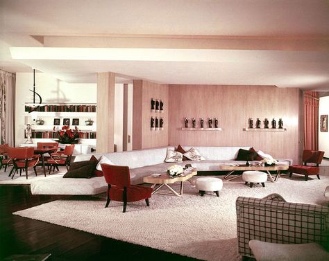 William-Haines-Brody-House-1950 70s Hollywood, 1940s Interior, Mid Century Modern Interiors, Home Design Living Room, Vintage Interiors, Mid Century Decor, A Living Room, Hotels Design, Mid Century Modern Design