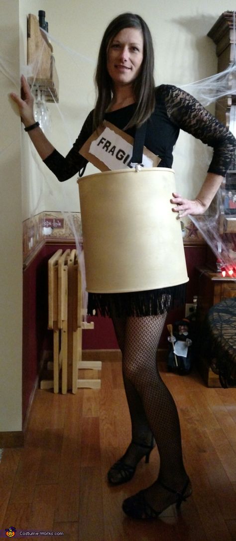 Leg Lamp DIY Costume - 2017 Halloween Costume Contest Leg Lamp Costume, Lamp Costume, Housewife Costume, 2017 Halloween Costumes, Christmas Story Movie, Skirt Costume, Tacky Christmas Sweater, Leg Lamp, The Christmas Story