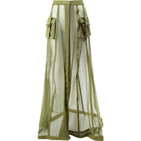 Balmain transparent military skirt (101,400 MXN) ❤ liked on Polyvore featuring skirts, bottoms, balmain, green, pants, see-through skirts, high-waisted skirts, high waisted skirts, summer skirts and sheer skirt Sheer Trousers, Balmain Skirt, Military Skirts, Transparent Clothing, Skirts Green, High Rise Skirt, Diy Vetement, Sheer Skirt, Baggy Pants