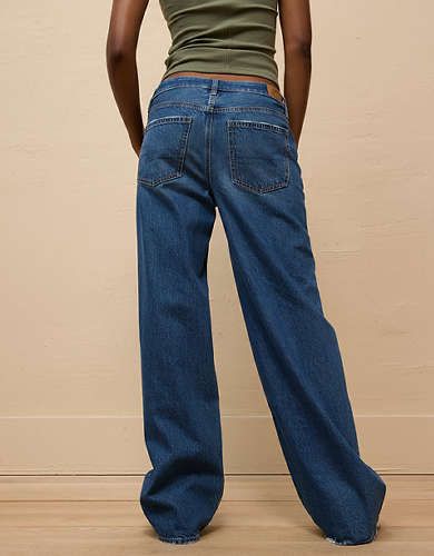 Womens Baggy Jeans, Low Rise Baggy Jeans, Ae Jeans, Cute Simple Outfits, Low Waisted, Low Rise Jeans, Shoes With Jeans, Mens Outfitters, High Rise Jeans