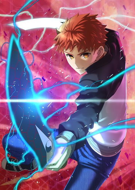 Emiya Shirou Fate Shirou Emiya, Fate Shirou, Emiya Shirou, One Punch Anime, Fate Archer, Shirou Emiya, Fate Servants, Fate Stay Night Anime, Aura Colors