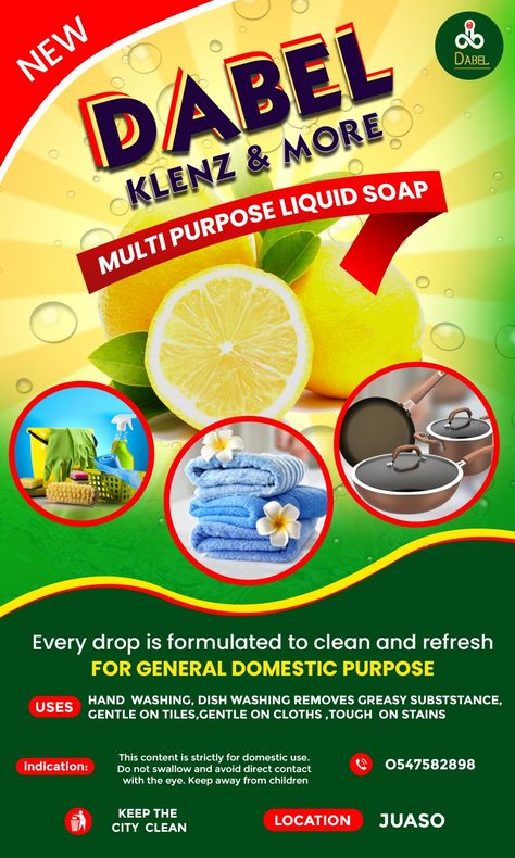 Liquid Soap Label Design Ideas, Liquid Soap Flyer Design, Liquid Soap Flyer, Soap Flyer Design, Liquid Soap Label Design, Liquid Soap Packaging Design, Detergent Logo, Sample Flyers, Soap Label Design