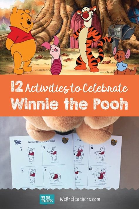 Winnie The Pooh Kindergarten, Winnie The Pooh Birthday Activities, Winnie The Pooh Arts And Crafts, Winnie The Pooh Crafts Preschool, Winnie The Pooh Party Activities, Winnie The Pooh Crafts For Toddlers, Winnie The Pooh Party Games, Winnie The Pooh Activities, Pooh Crafts