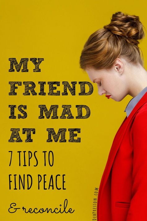 Do you feel hurt when your friend is mad at you? Stressed? Angry? Here's how to find peace and improve your chance of reconciliation! | friend is mad at me | when your friend is mad at you | when your best friend is mad at you | when your friend is angry with you | when my best friend is upset | what to do when your friend is upset with you | my friend is angry with me | when my best friend is angry with me | my best friend angry with me | making my friends angry | when my friend gets angry When Your Best Friend Is Angry With You, When A Friend Stops Talking To You, Best Friend Angry, When A Friend Hurts You, Are You Mad At Me, Friendship Tips, Healthy Friendships, Mad At You, Start Living Life