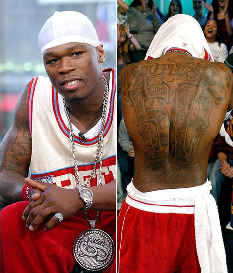 10 Rappers With Famous Tattoos | Hip Hop My Way - Part 4 50cent Tattoo, Rappers Tattoos, Tattoos Hip, Hip Hop Tattoo, Rapper 50 Cent, Famous Tattoos, Music Tattoos, Hip Tattoo, A Name