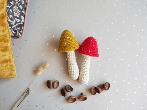 Mushroom Rattle, Crochet Mushrooms, Crochet Baby Rattle, Diy Mushroom, Gender Neutral Toys, Organic Baby Toys, Crochet Mushroom, Cute Mushroom, Future Mom